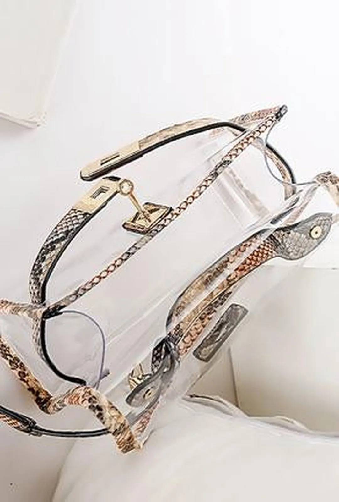 LIZZI - TRANSPARENT PYTHON BIRKIN BAG