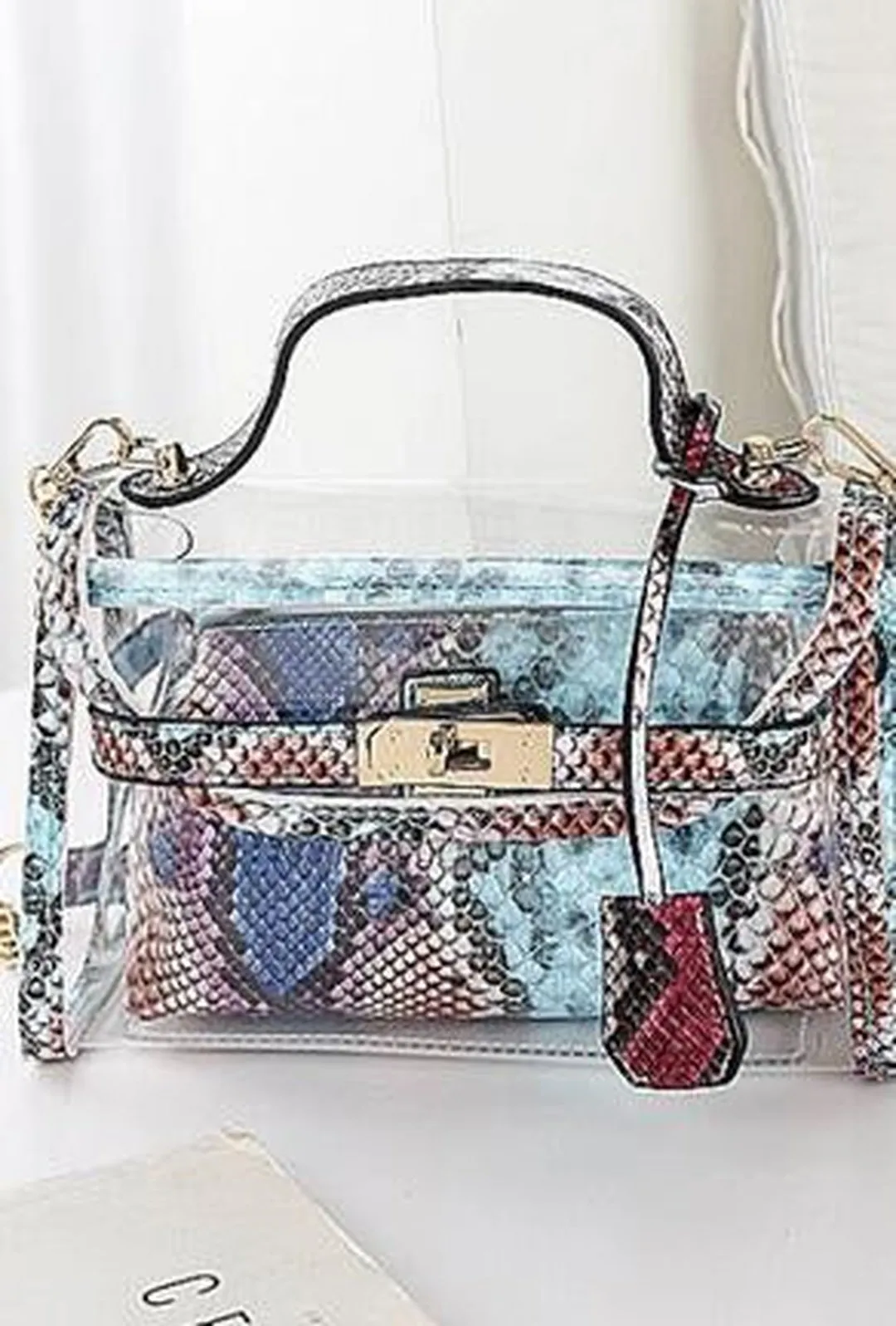 LIZZI - TRANSPARENT PYTHON BIRKIN BAG