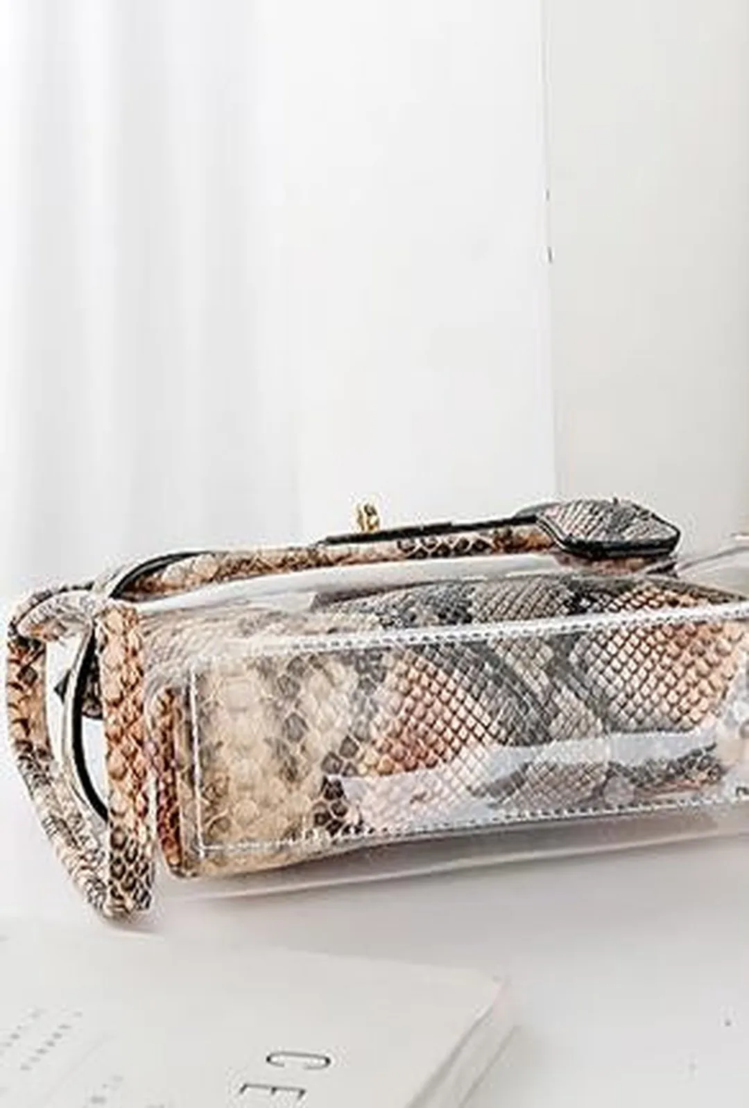 LIZZI - TRANSPARENT PYTHON BIRKIN BAG