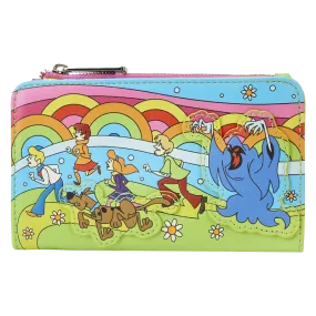 Loungefly Scooby-Doo Psychedelic Monster Chase Glow Flap Wallet