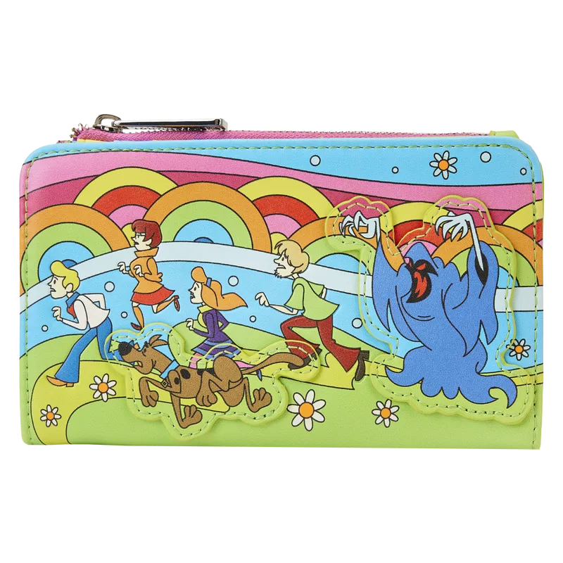 Loungefly Scooby-Doo Psychedelic Monster Chase Glow Flap Wallet
