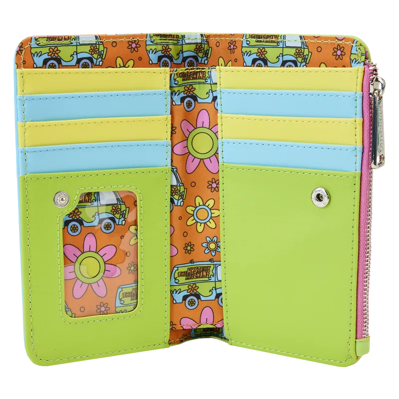 Loungefly Scooby-Doo Psychedelic Monster Chase Glow Flap Wallet