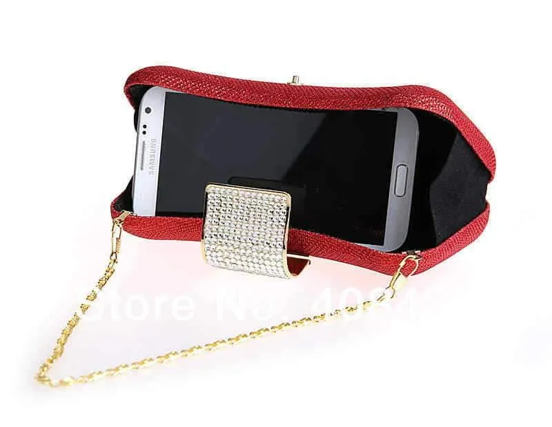 Luxy Moon Diamond Evening Bag Dumpling Shape Diamond Clutch