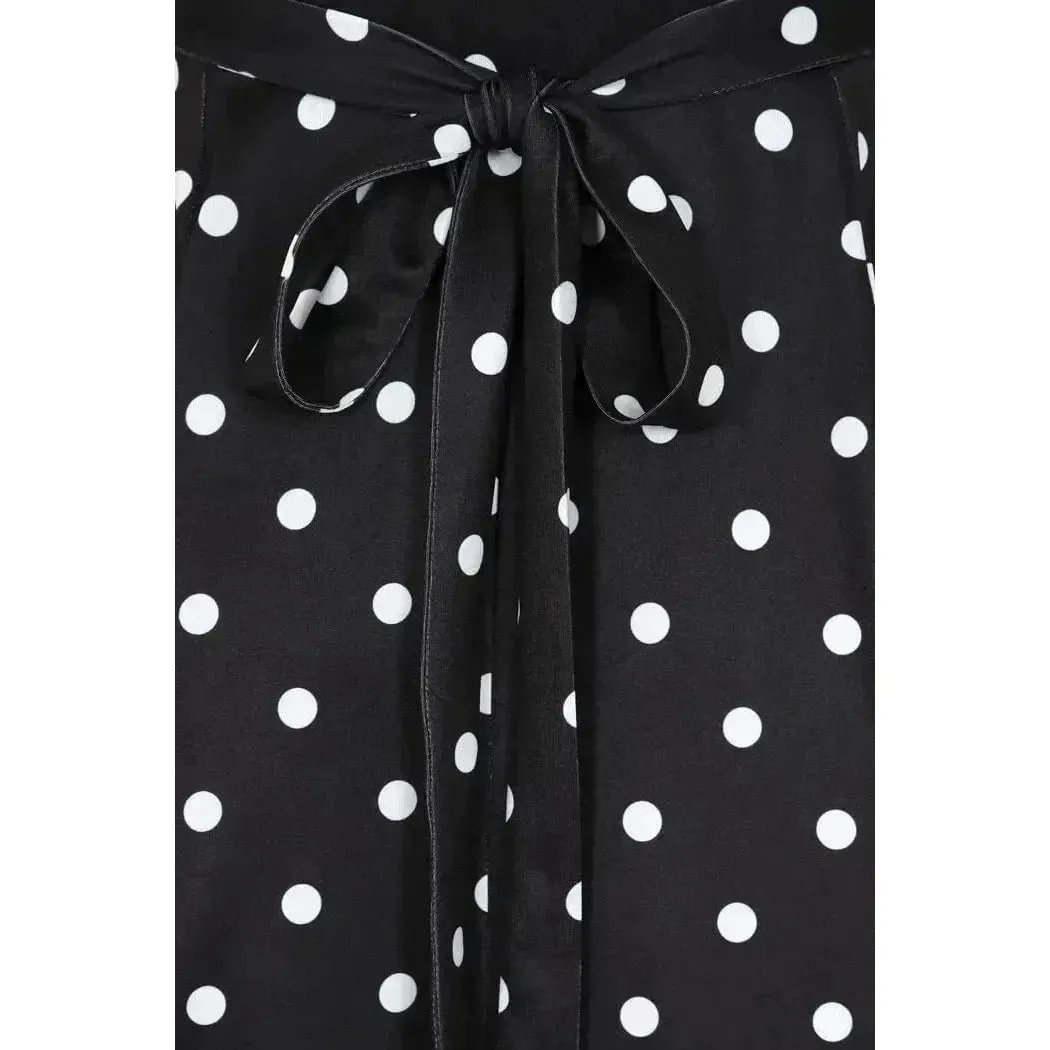 Lyra Dress - Black Polka Dot