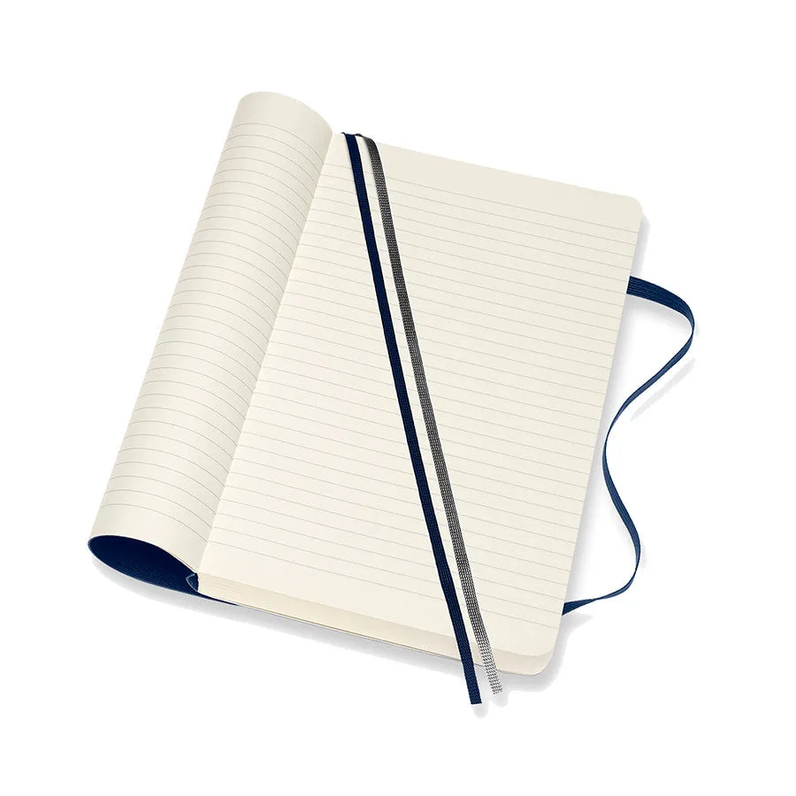 Moleskine Classic Collection Expanded Softcover Large Notebook Sapphire Blue