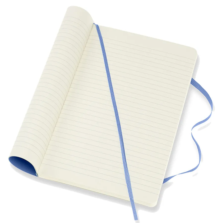 Moleskine Classic Collection Softcover Large Notebook Hydrangea Blue