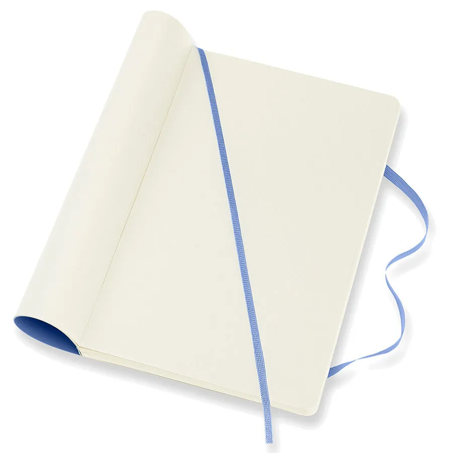 Moleskine Classic Collection Softcover Large Notebook Hydrangea Blue