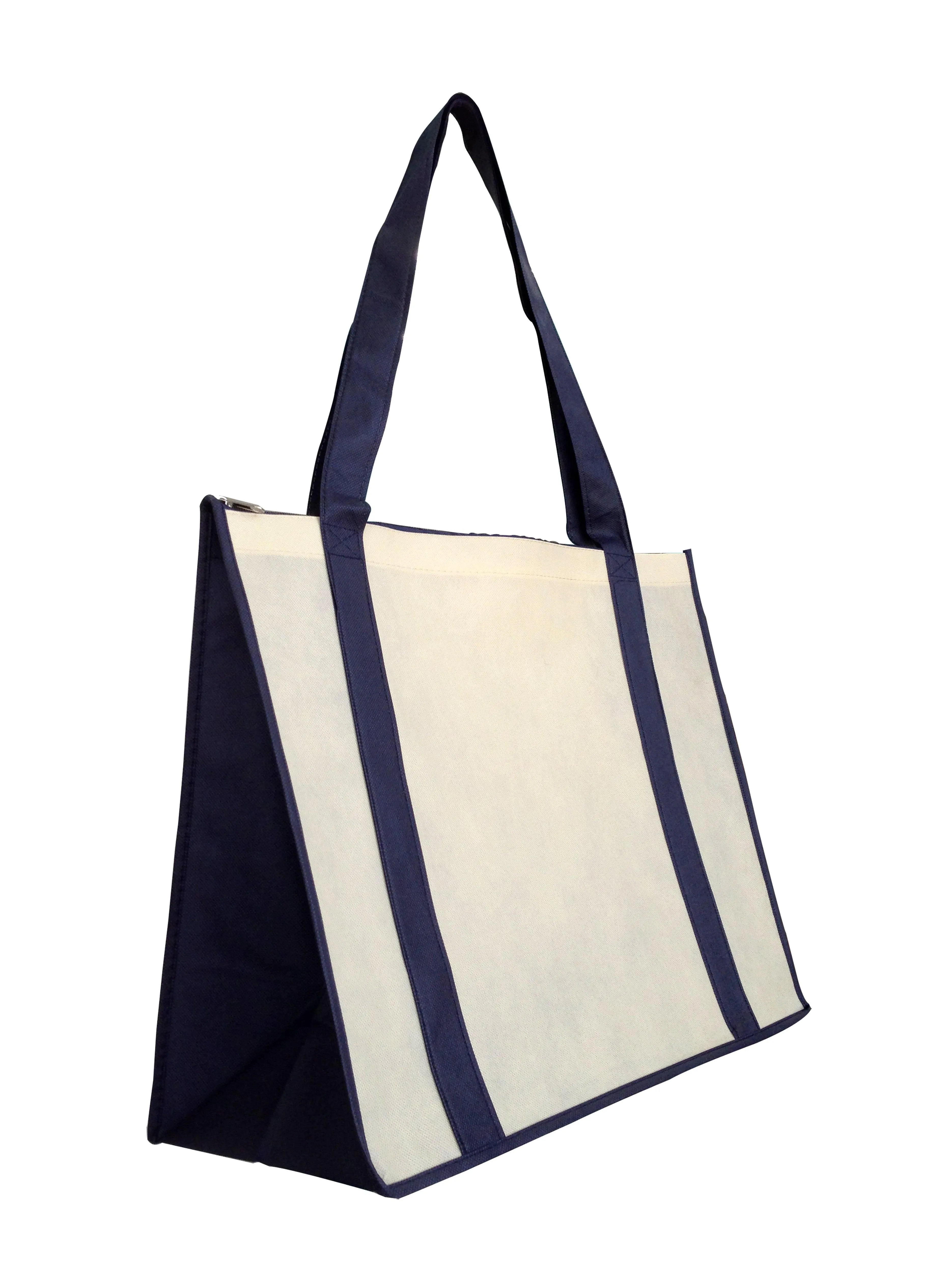 NON WOVEN LARGE ZIPPED SHOPPING BAG