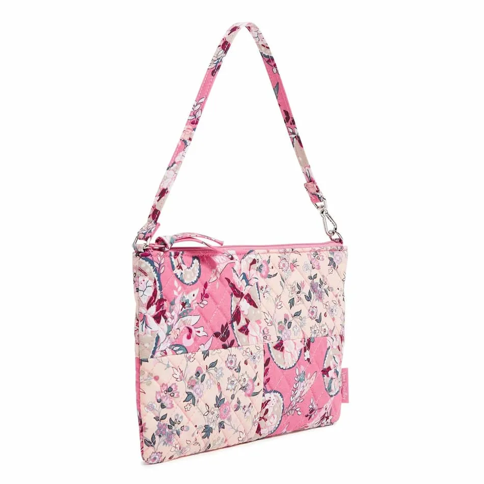 RFID Convertible Wristlet - Botanical Paisley Pink Patchwork