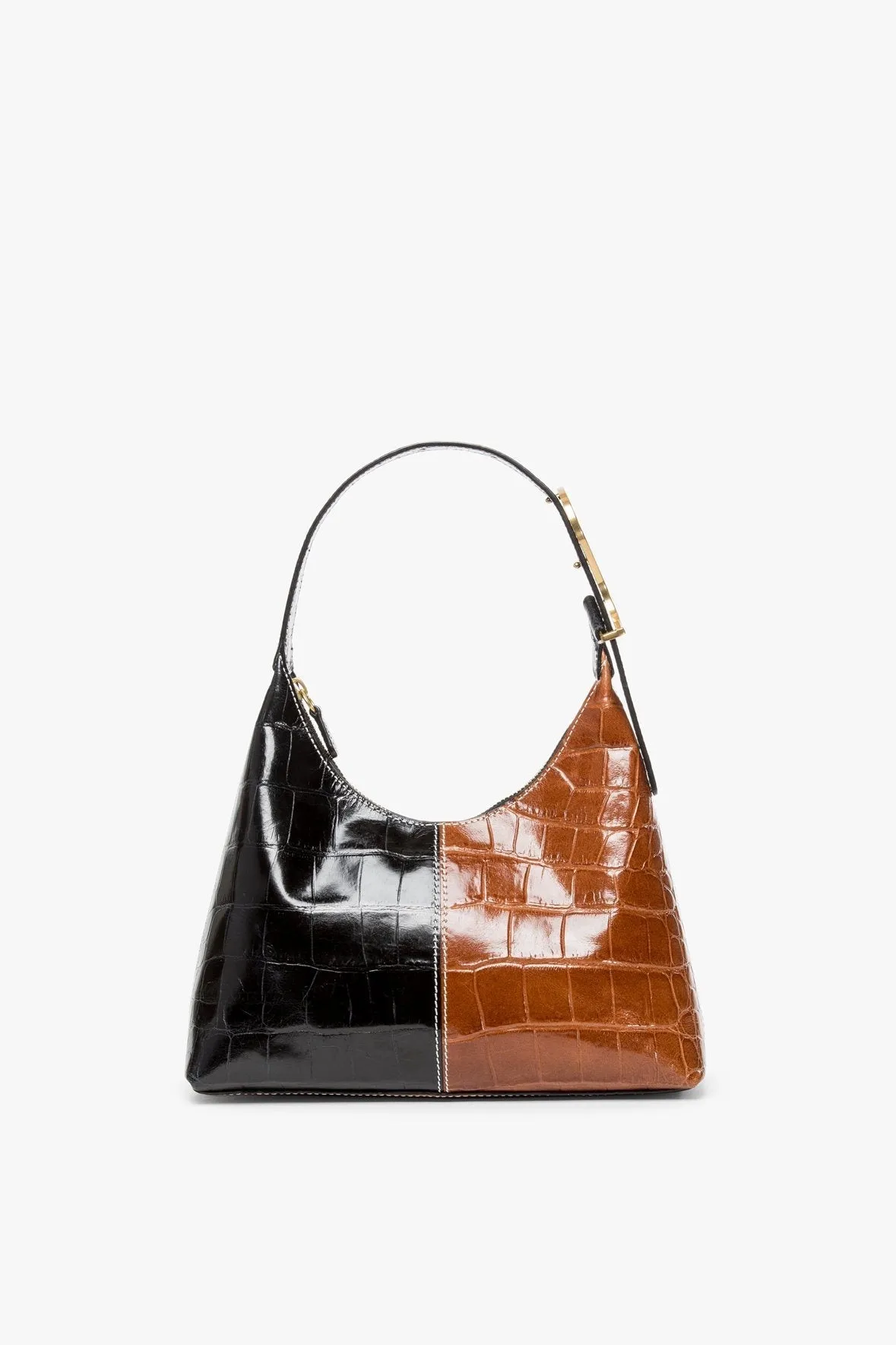 SCOTTY BAG | BLACK SADDLE CROC EMBOSSED