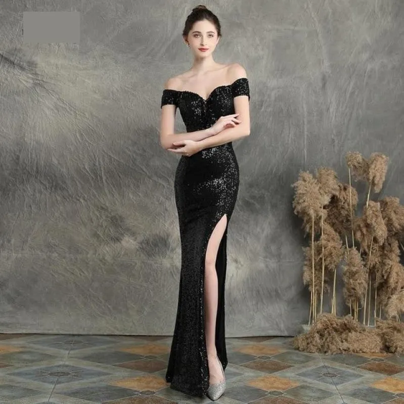 Sequined Mermaid Evening Party Dress