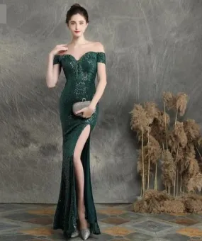 Sequined Mermaid Evening Party Dress