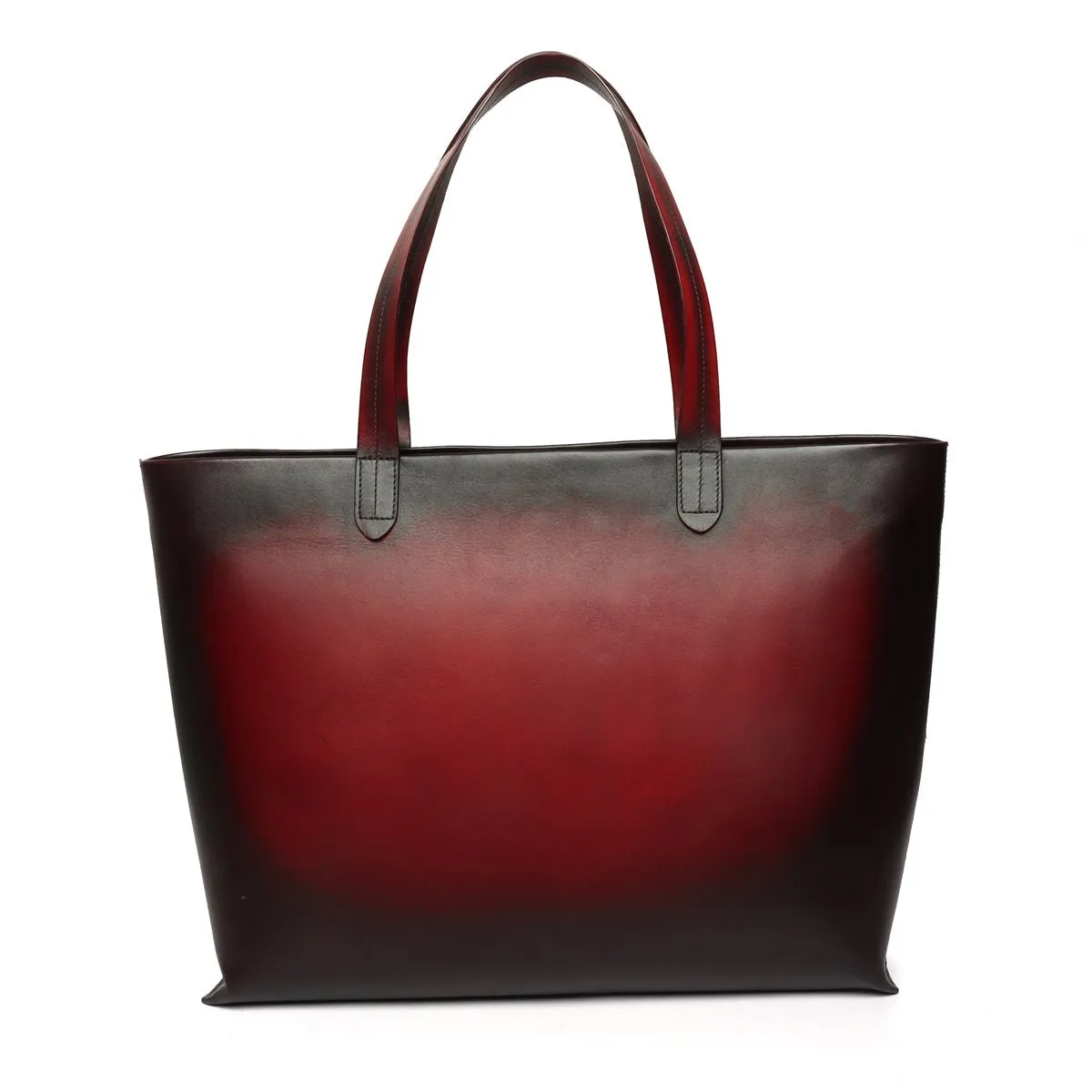 Shopping Basket Leather Bag With Top Zip Opening for women By Brune & Bareskin