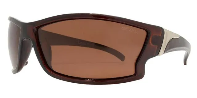 Small Black Polarized Wrap Sunglasses for Men