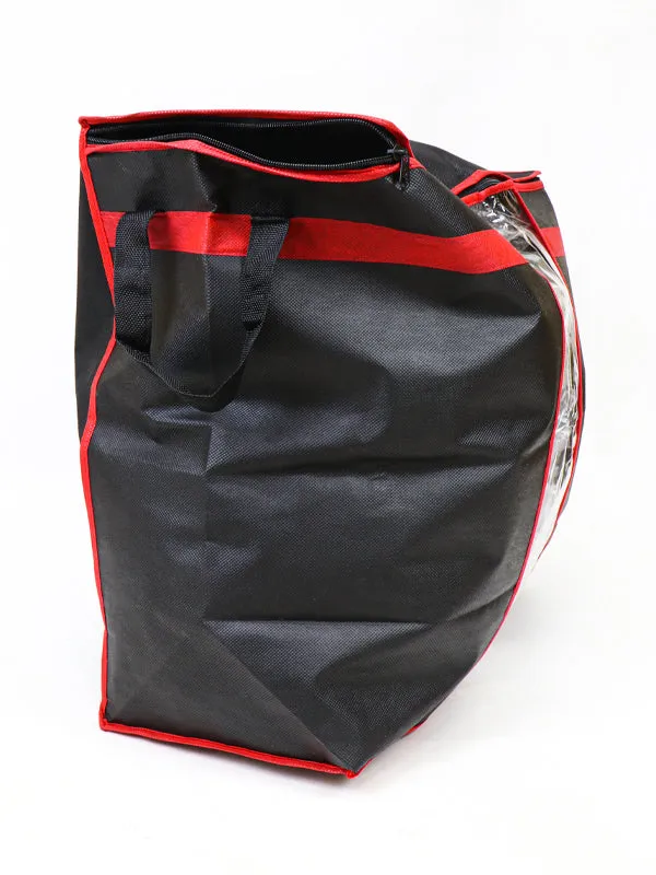 Soft Fabric Material Storage Bag Black