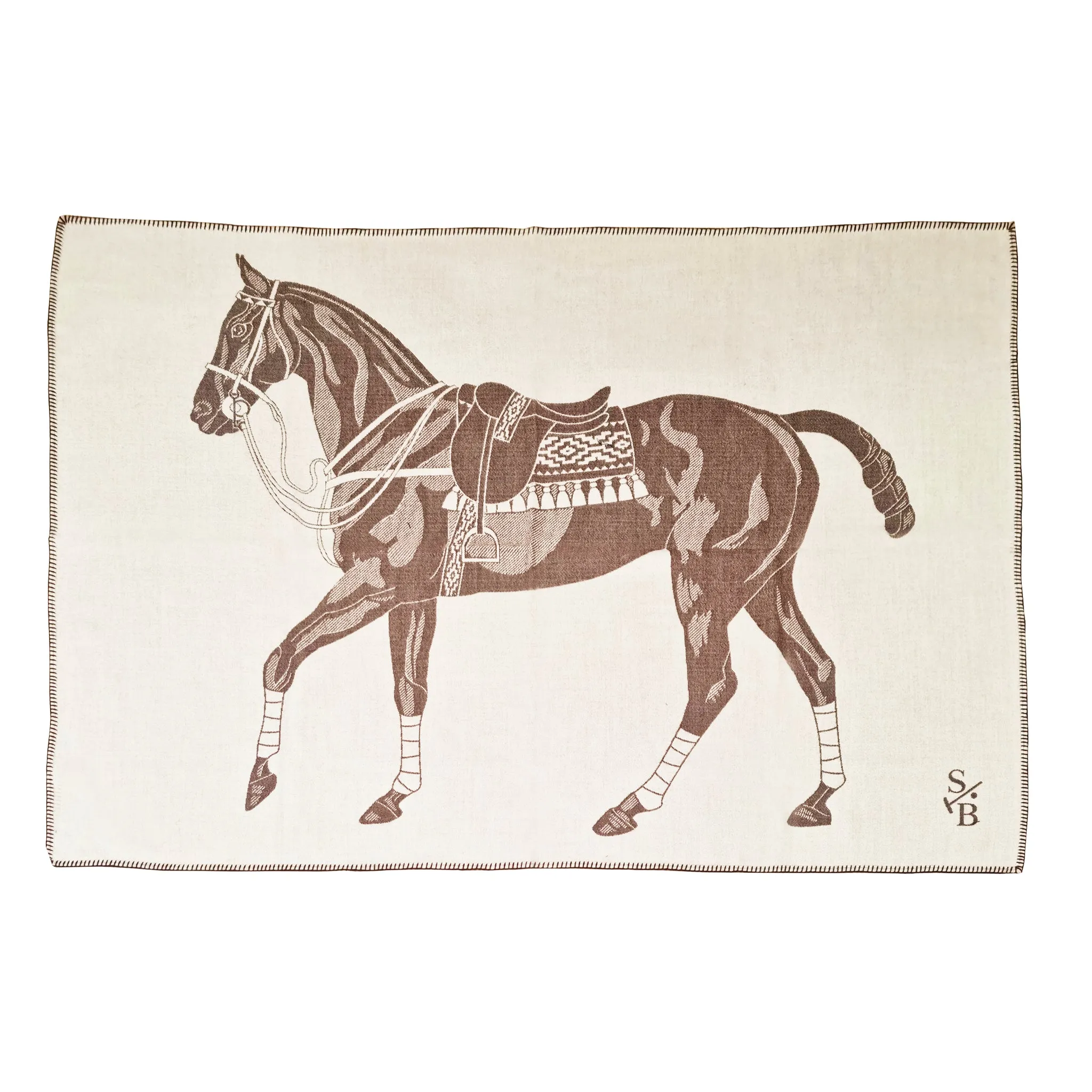 Stick & Ball Polo Pony Throw