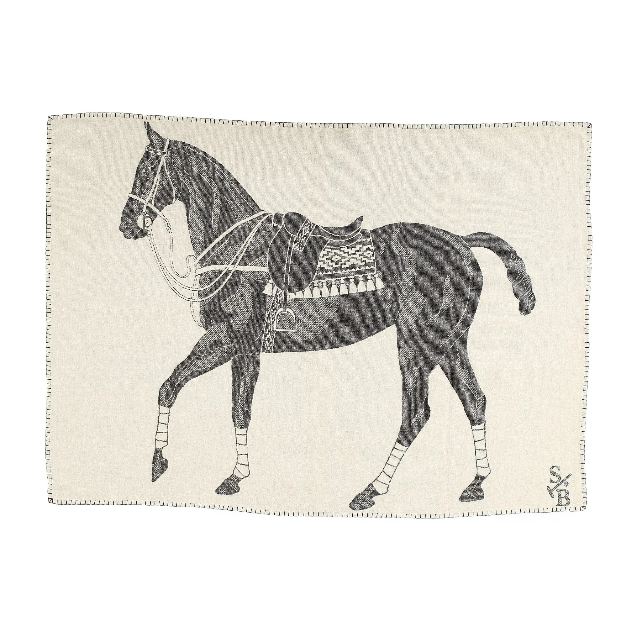 Stick & Ball Polo Pony Throw