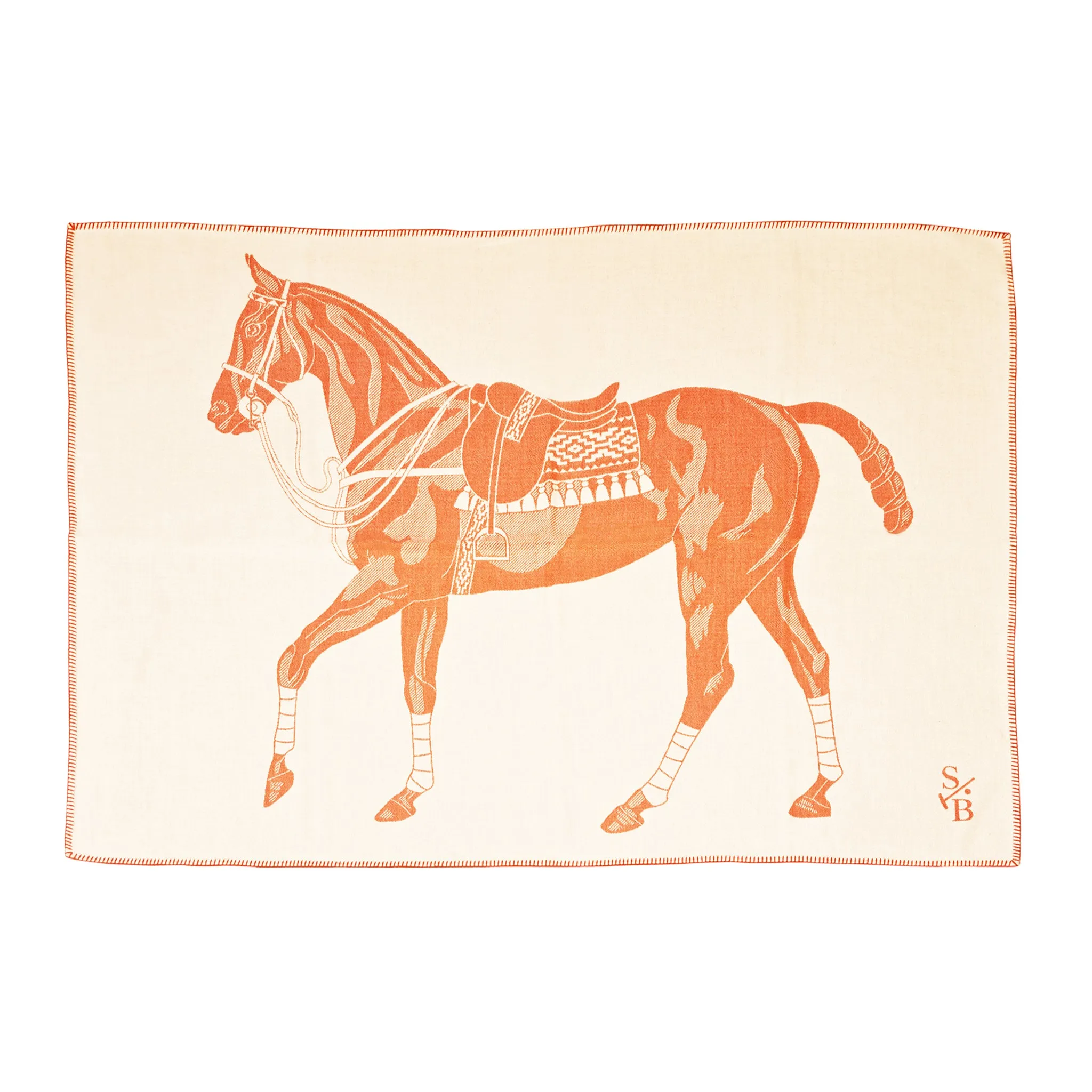 Stick & Ball Polo Pony Throw