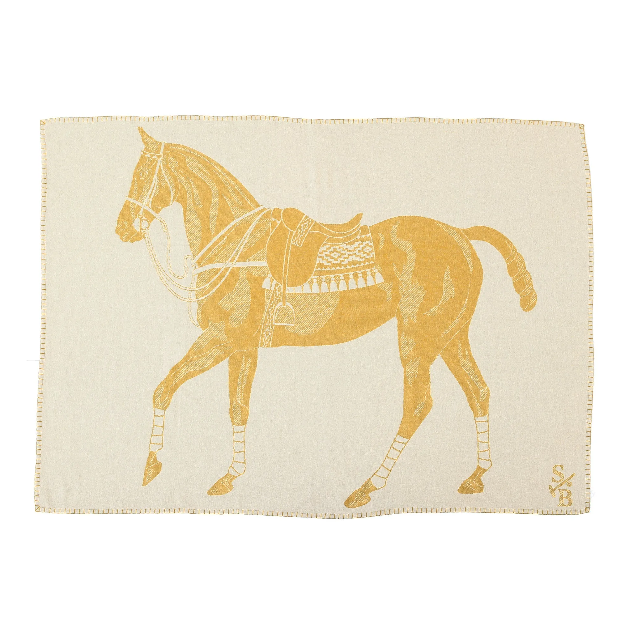 Stick & Ball Polo Pony Throw