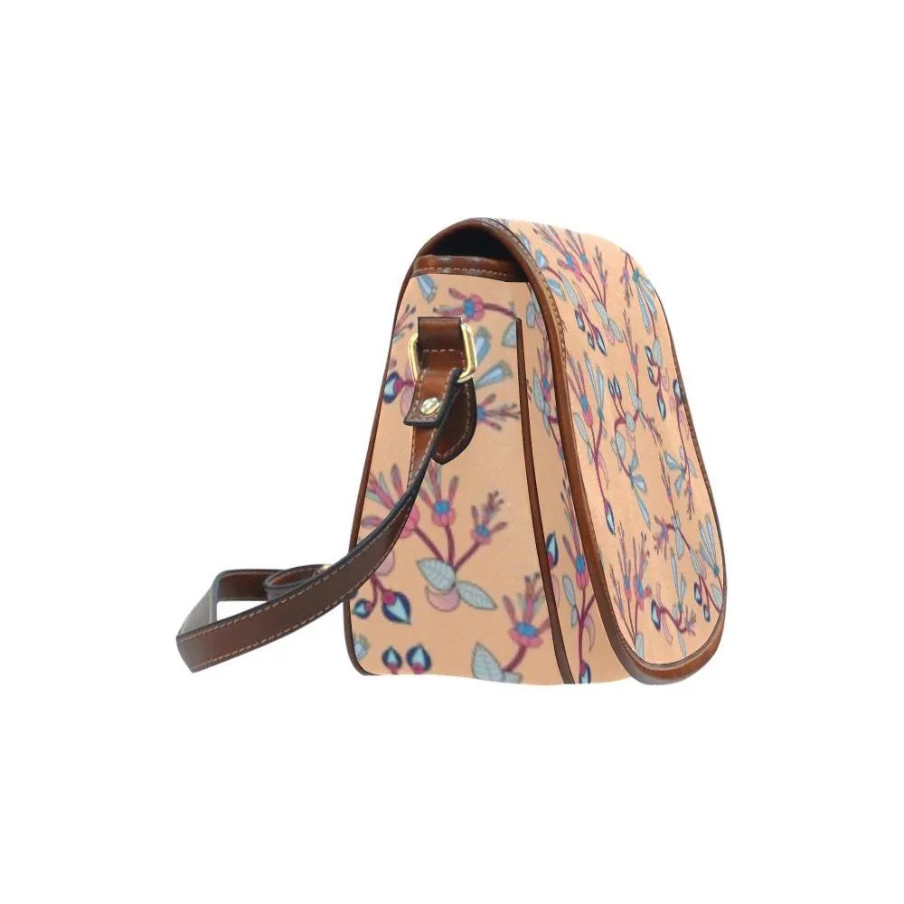 Swift Floral Peache Saddle Bag/Small