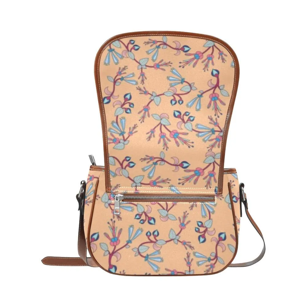 Swift Floral Peache Saddle Bag/Small