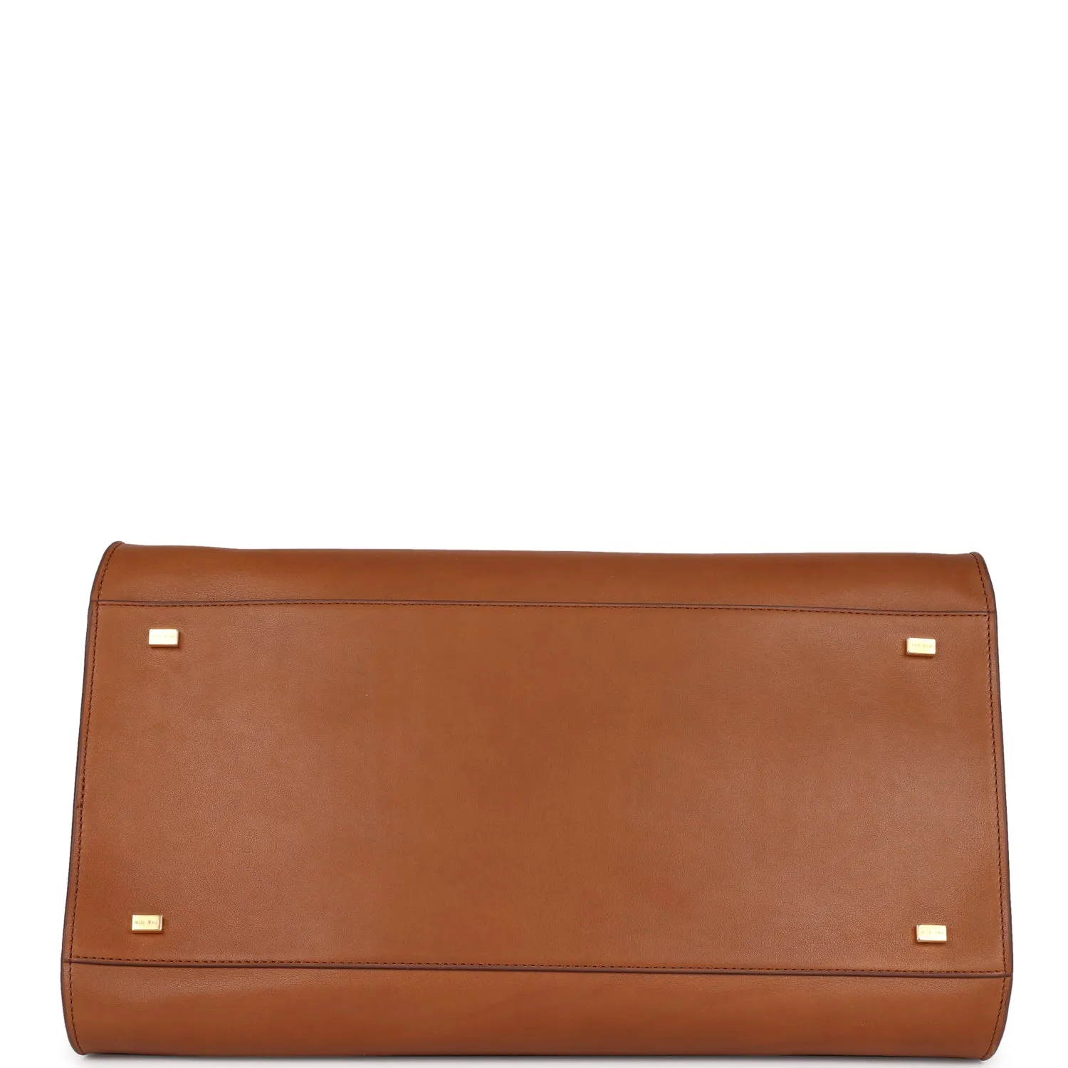 The Row Soft Margaux 15 Cuir Saddle Leather Gold Hardware