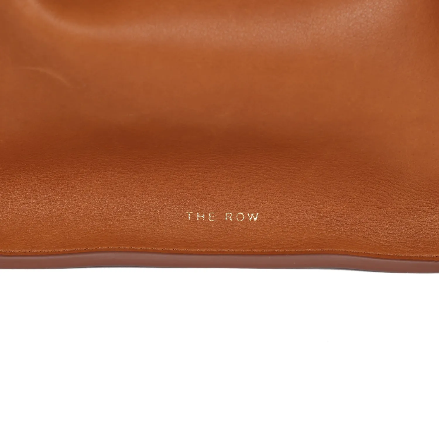 The Row Soft Margaux 15 Cuir Saddle Leather Gold Hardware