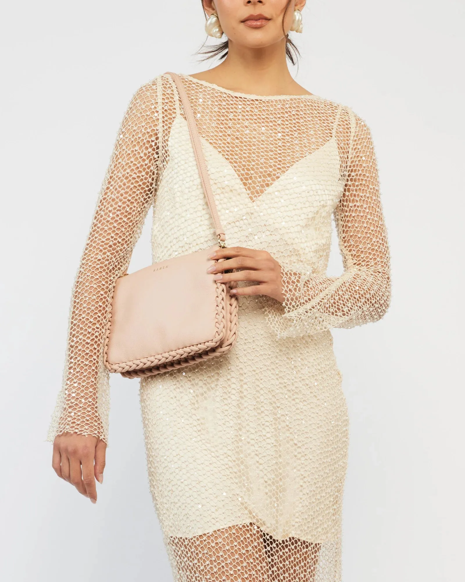 Tilly's Big Sis Crossbody | Plaited Edge Blush