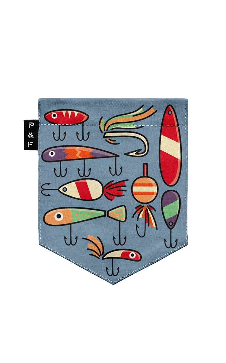 Tote Bag à poche Garde la pêche