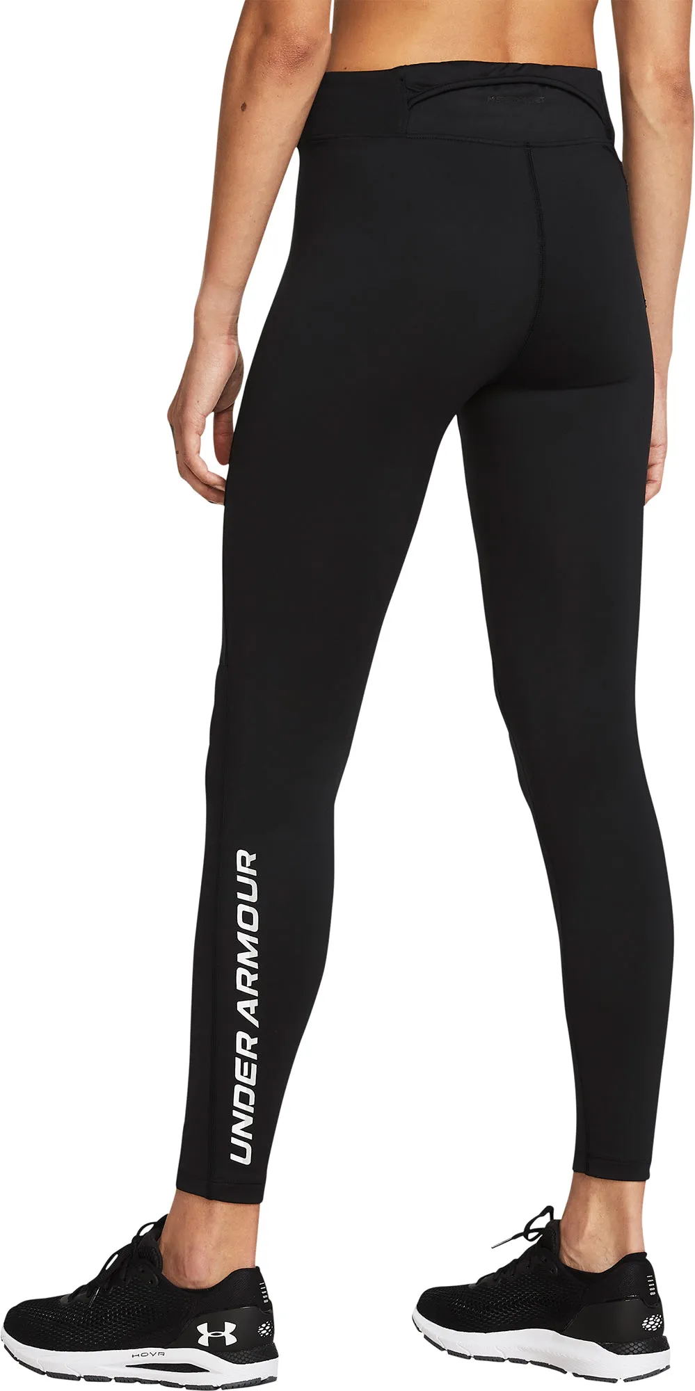 Under Armour Qualifier Cold Womens Long Running Tights - Black