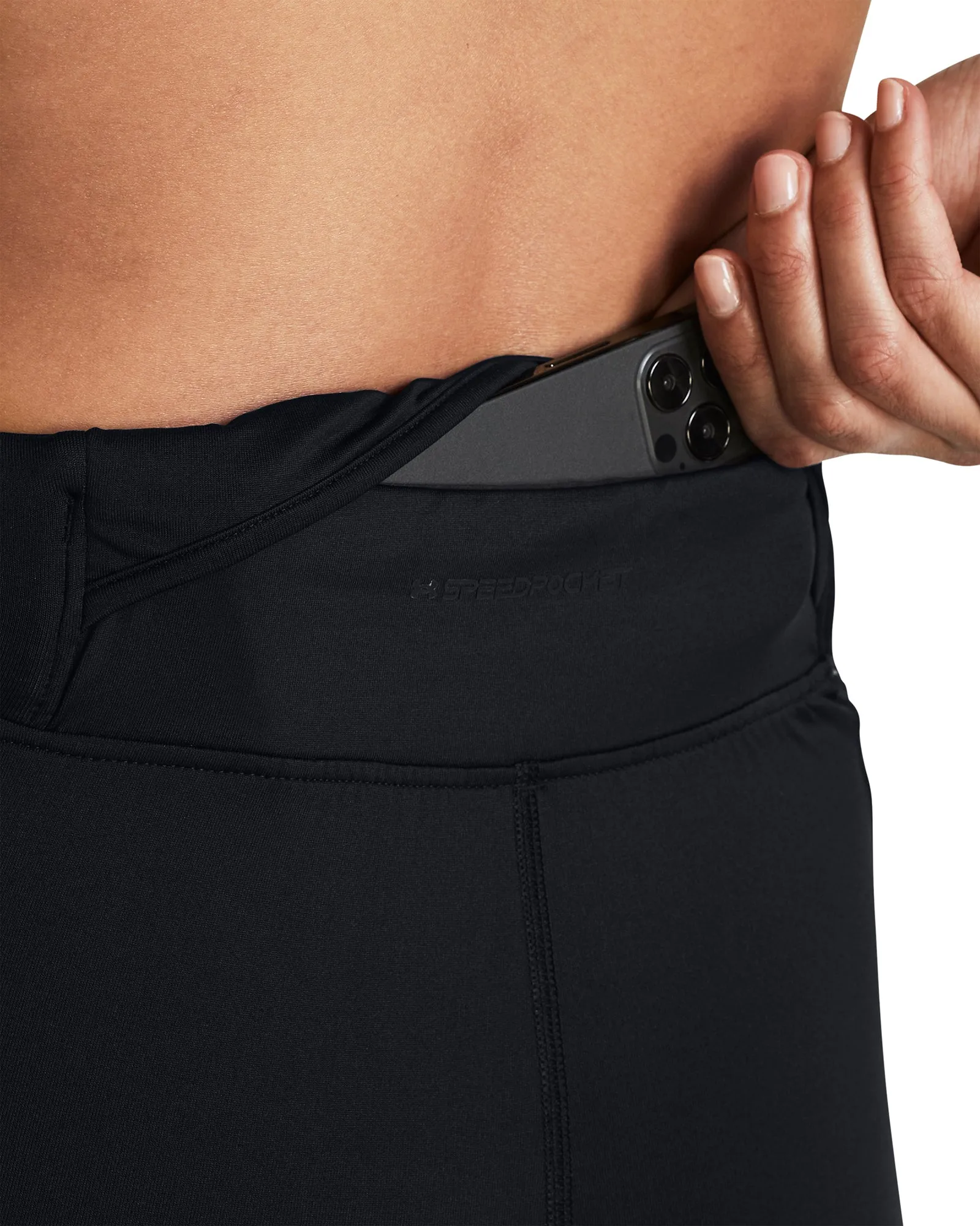 Under Armour Qualifier Cold Womens Long Running Tights - Black