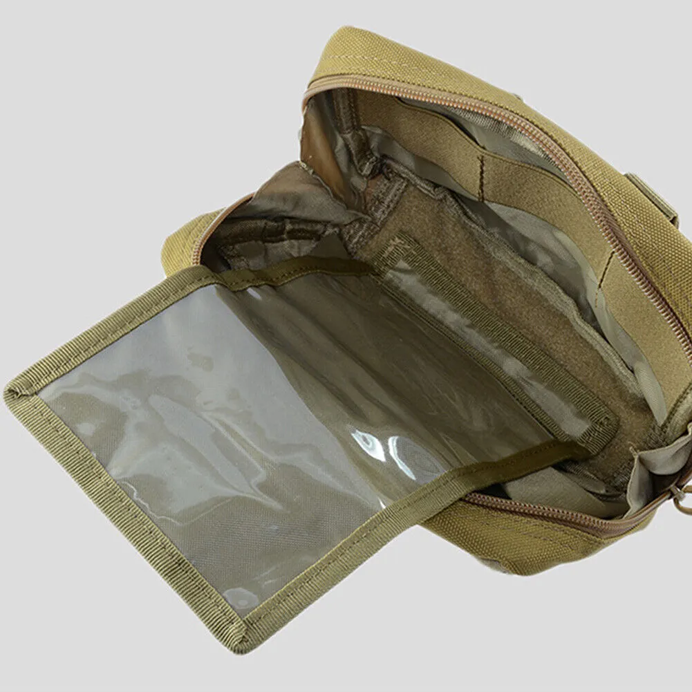 US 1-2Pc Tactical MOLLE Admin Pouch Waist Belt Utility Tool Gadget Bag Organizer
