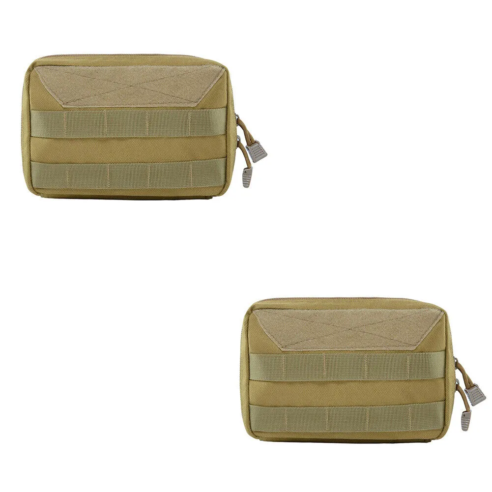 US 1-2Pc Tactical MOLLE Admin Pouch Waist Belt Utility Tool Gadget Bag Organizer