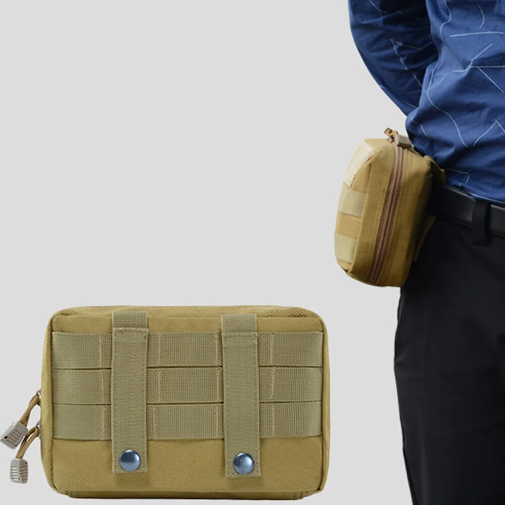 US 1-2Pc Tactical MOLLE Admin Pouch Waist Belt Utility Tool Gadget Bag Organizer