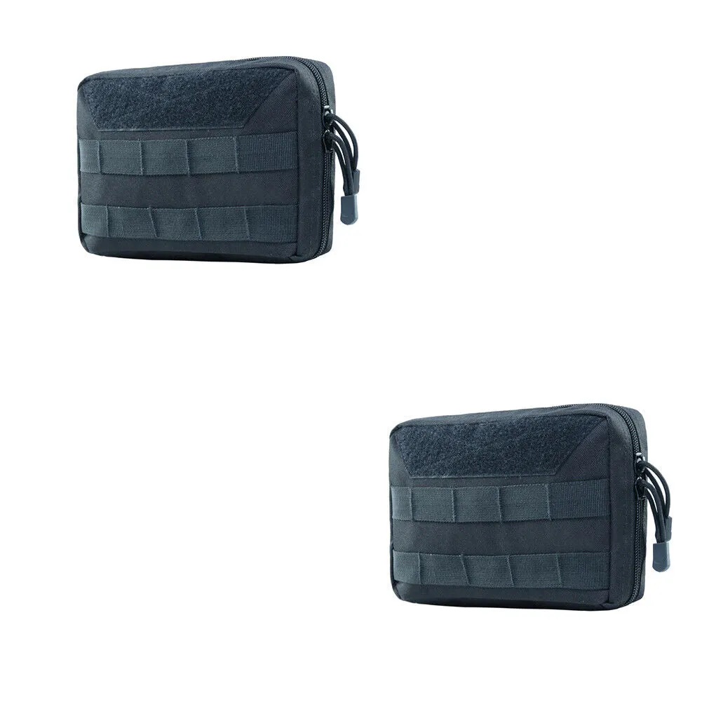 US 1-2Pc Tactical MOLLE Admin Pouch Waist Belt Utility Tool Gadget Bag Organizer