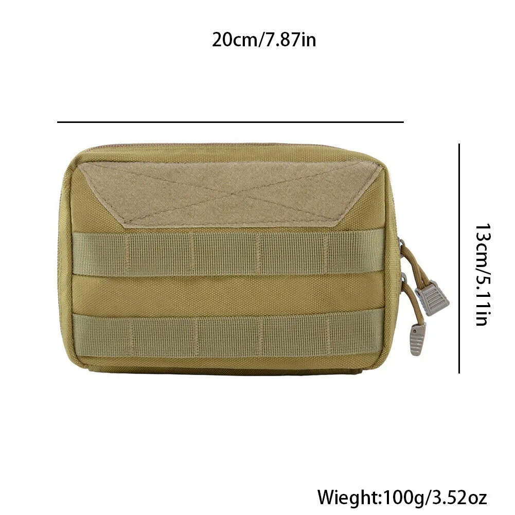US 1-2Pc Tactical MOLLE Admin Pouch Waist Belt Utility Tool Gadget Bag Organizer