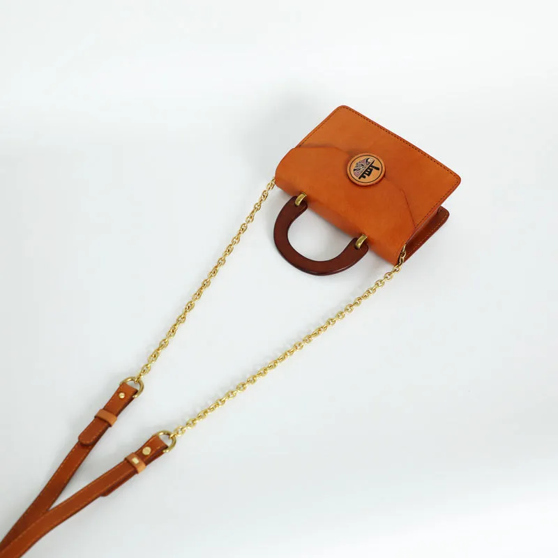 Vintage Womens Leather Shoulder Bag Small Crossbody Bags For Women