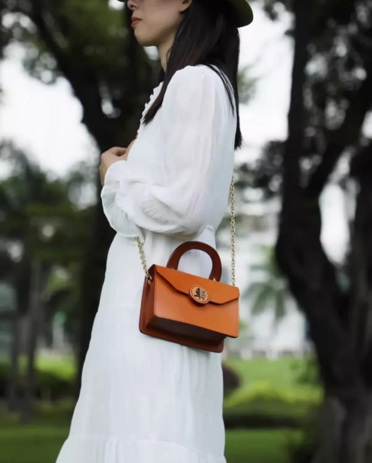 Vintage Womens Leather Shoulder Bag Small Crossbody Bags For Women