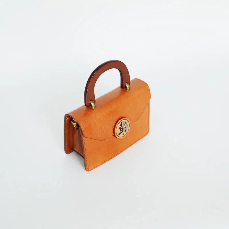 Vintage Womens Leather Shoulder Bag Small Crossbody Bags For Women