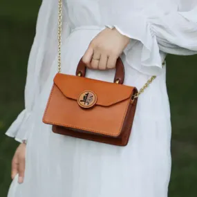 Vintage Womens Leather Shoulder Bag Small Crossbody Bags For Women