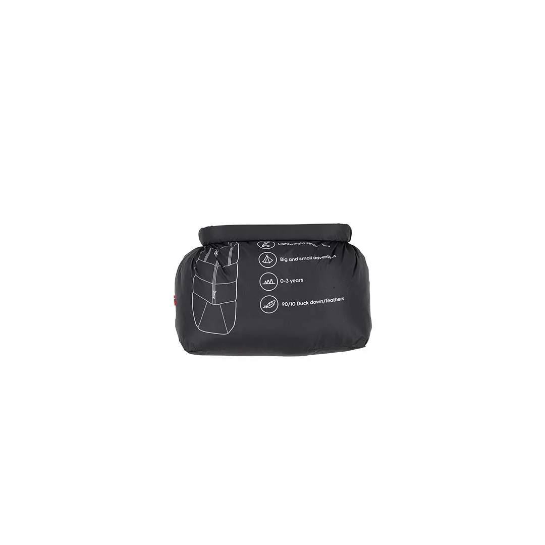 Voksi Adventure Footmuff - Black - Seashell Sand