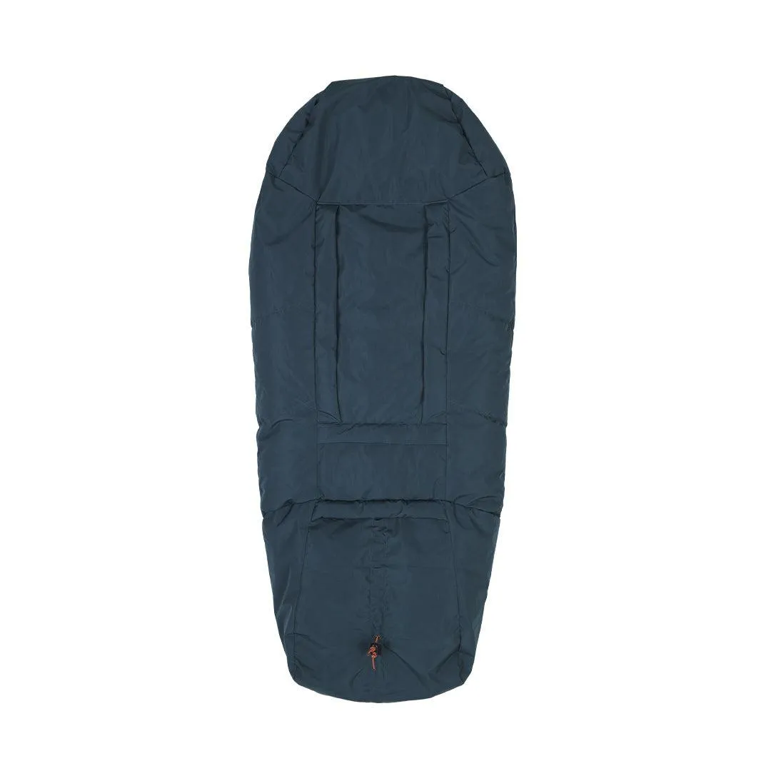 Voksi Adventure Footmuff - Poppy Blue - Seashell Sand
