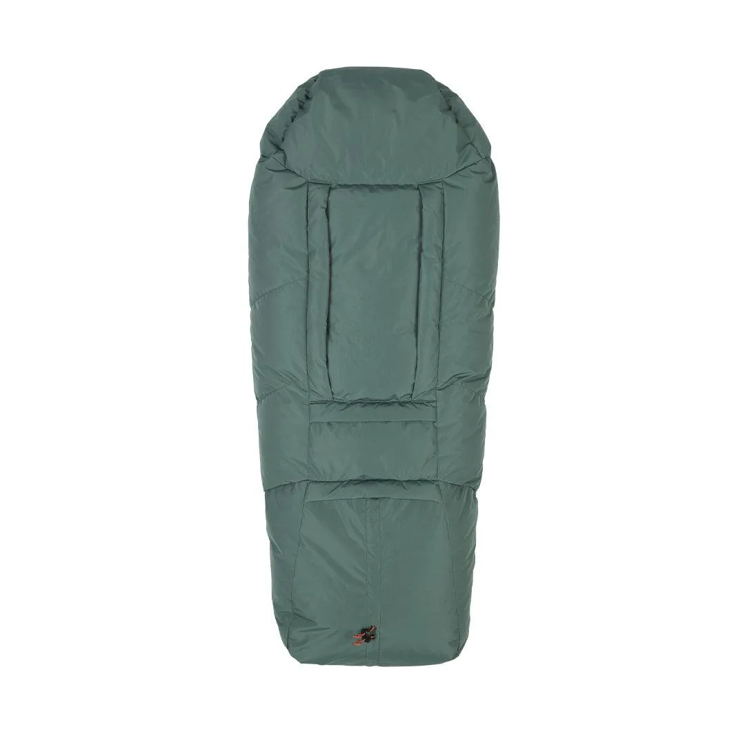 Voksi Adventure North Footmuff - Dark Sea Green - Seashell Sand