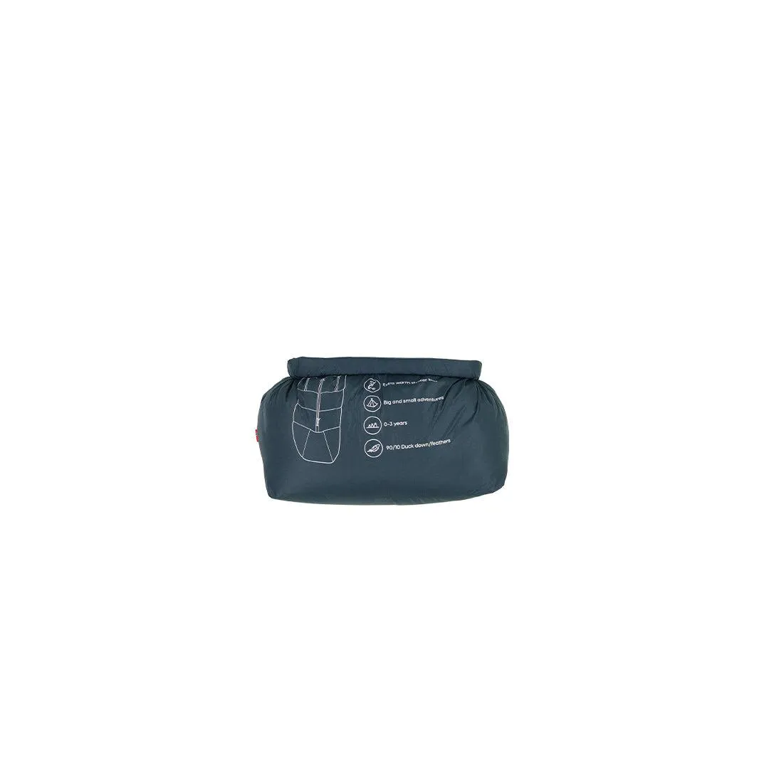 Voksi Adventure North Footmuff - Poppy Blue - Seashell Sand