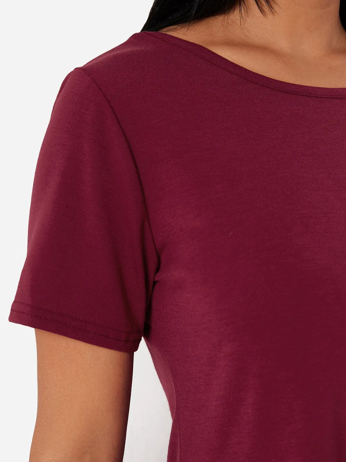 Wholesale Round Neck Short Sleeve Plain Mini Dresses