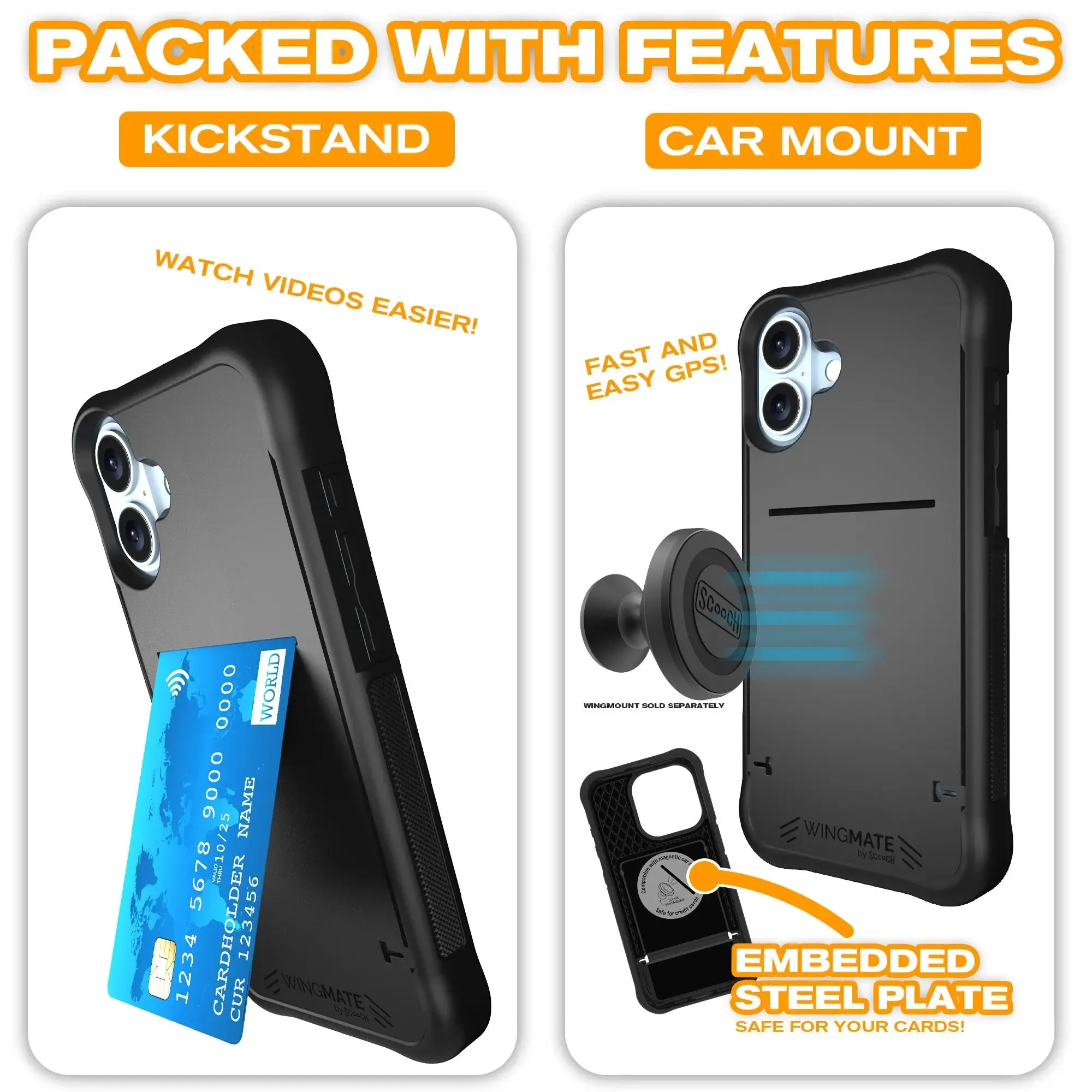 Wingmate Defender Bundle for iPhone 16 Plus