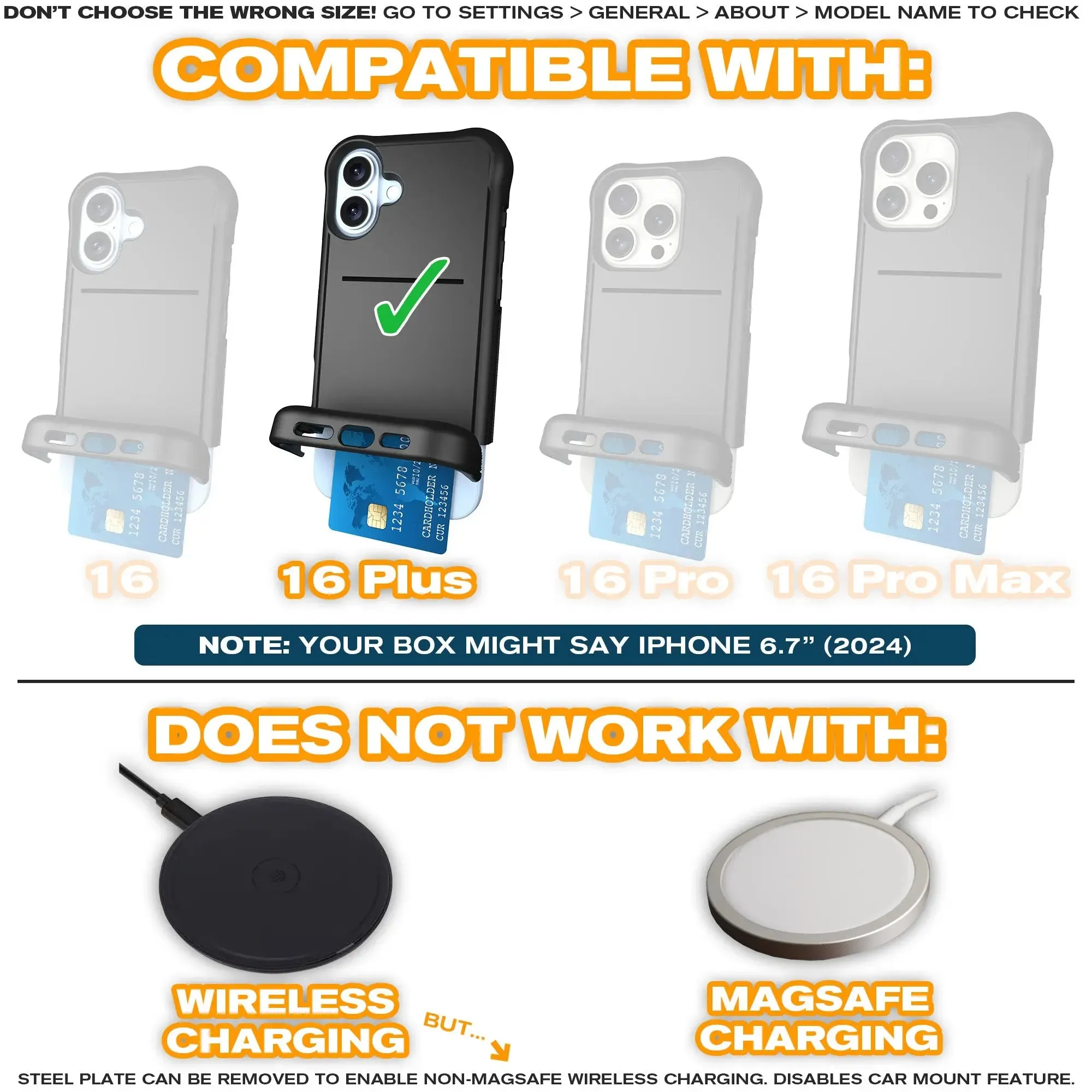 Wingmate Defender Bundle for iPhone 16 Plus