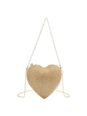 Women¡¯s Heart Shape Evening Clutch Bag