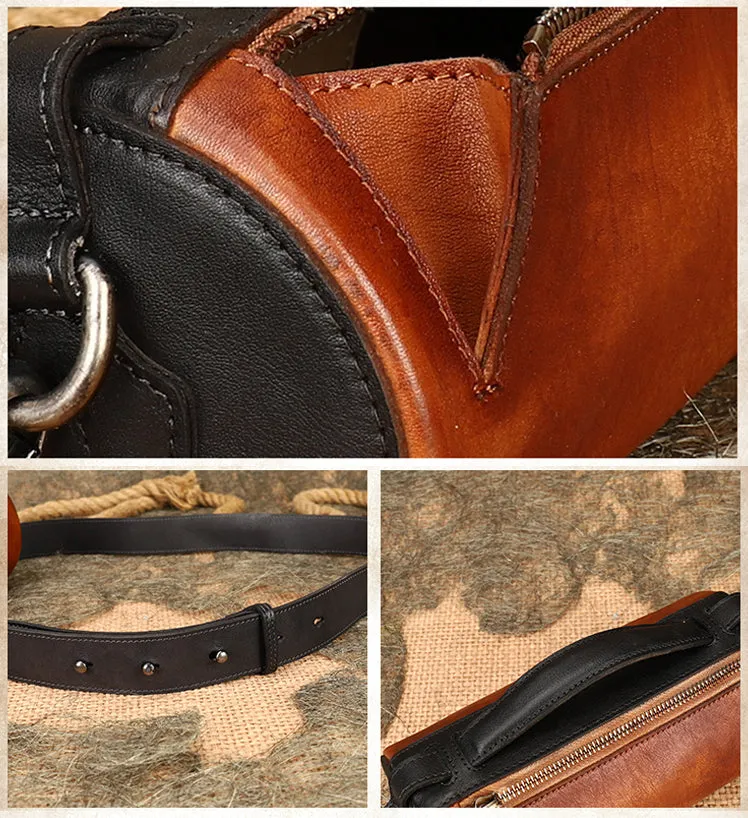 Womens Mini Leather Barrel Crossbody Bag Shoulder Handbags