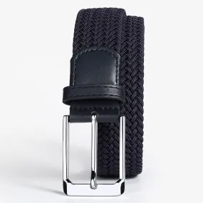 Woven Belt Punch-Free Pin Buckle Jeans Strap Elastic Canvas Belt